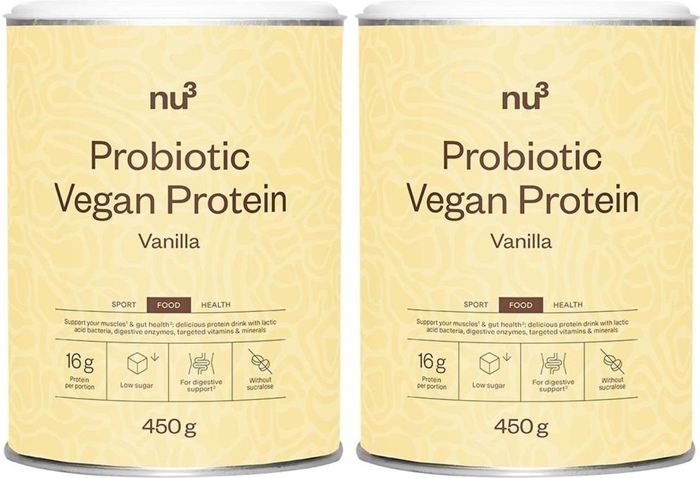 nu3 Probiotic Vegan Protein Vanilla Doppelpack 2x450 g Pulver