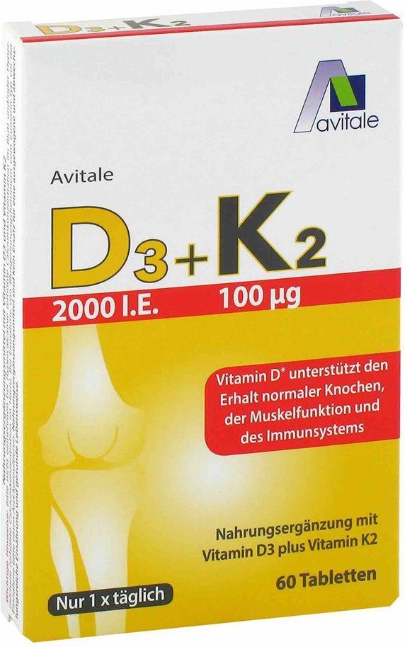 D3+K2 2000 I.e.+100 µg Tabletten 60 St