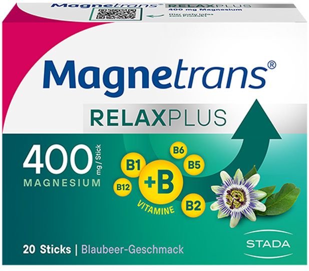 Magnetrans Relax+ 400 mg Granulat Sticks Blaubeere 20 St