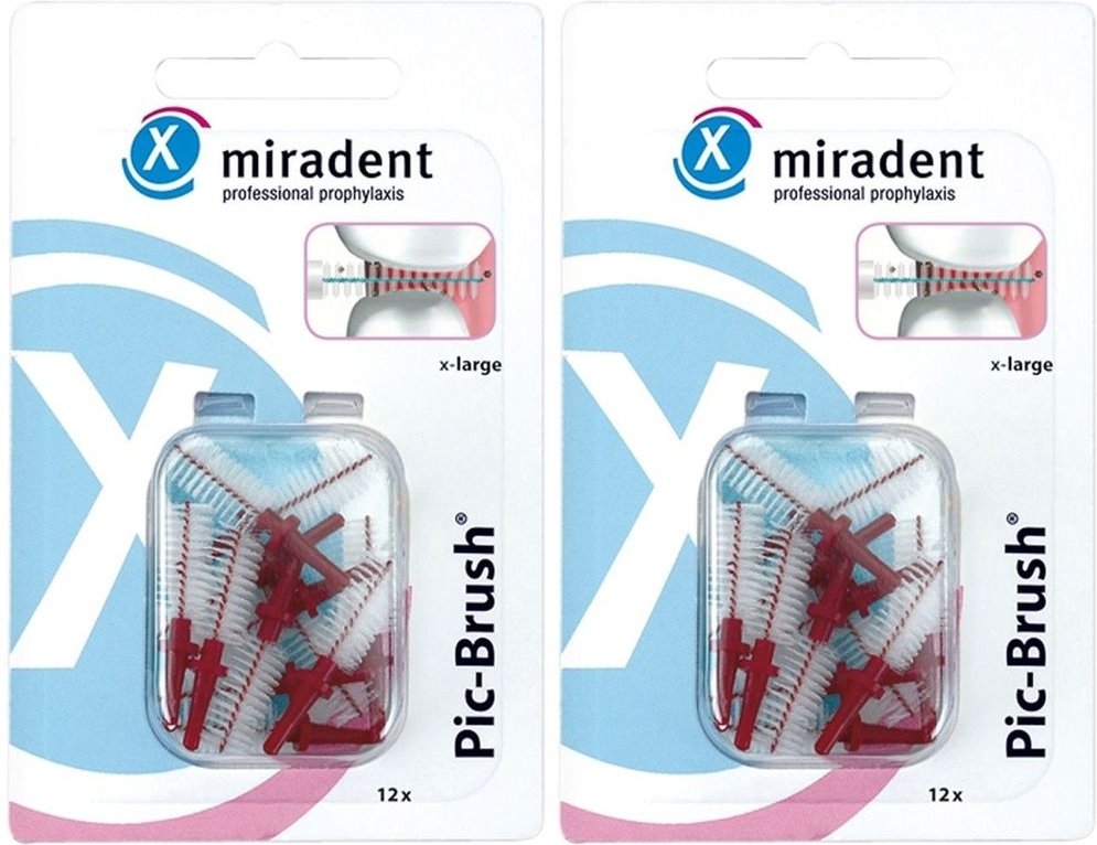 Miradent Picbeb xL Bd12 x2 2x12 St Zahnbürste