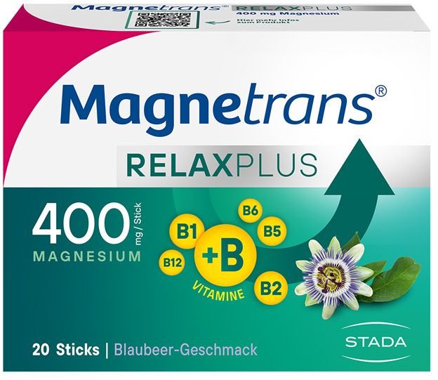 Magnetrans Relax+ 400 mg Granulat Sticks Blaubeere 50 St