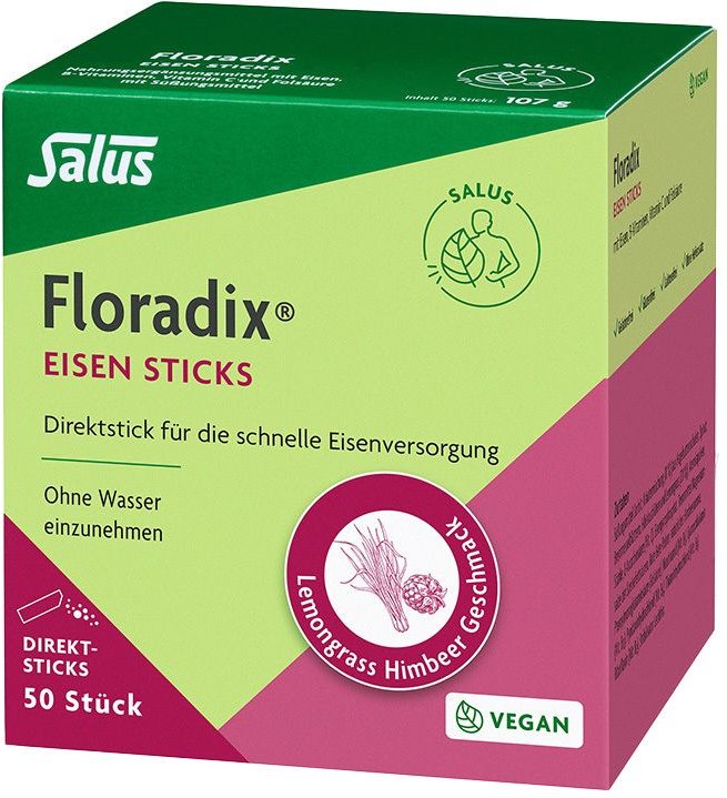 Floradix Eisen Sticks Pulver Salus 50 St