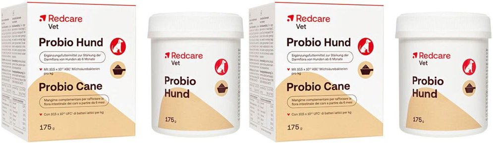 Redcare Vet Probio Hund x2 2x175 g Pulver