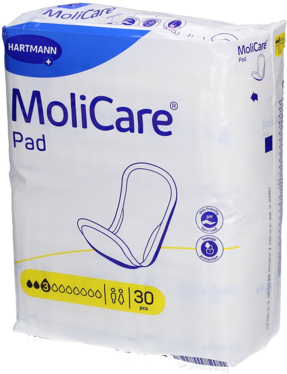 Molicare Pad 3 Tropfen 30 St Binden