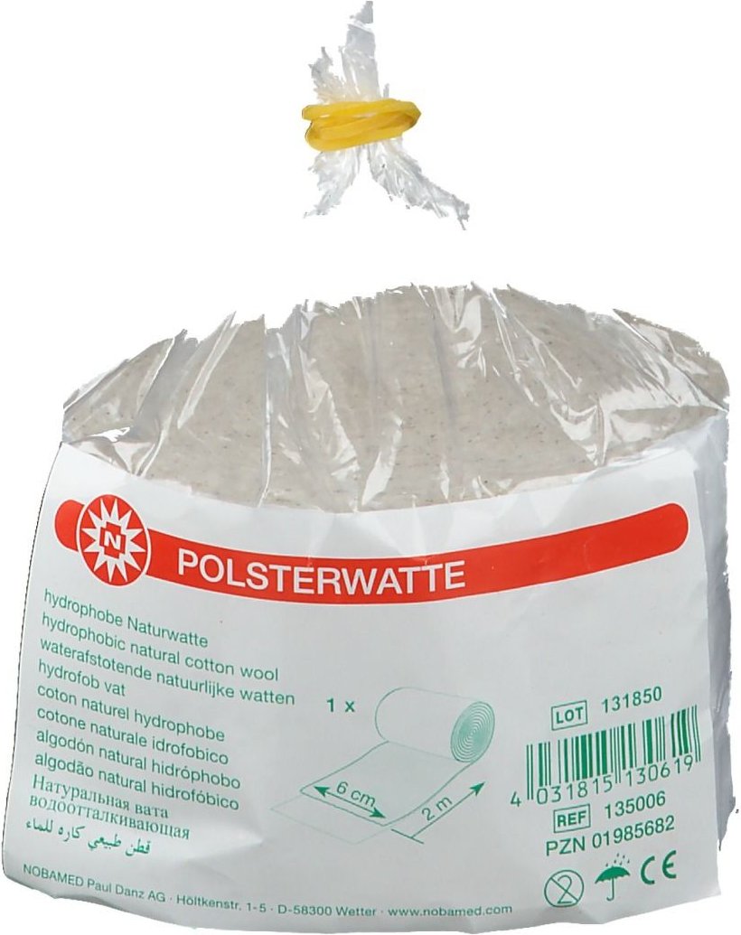 Polsterwatte gerollt 6 cmx2 m 1 St Watte
