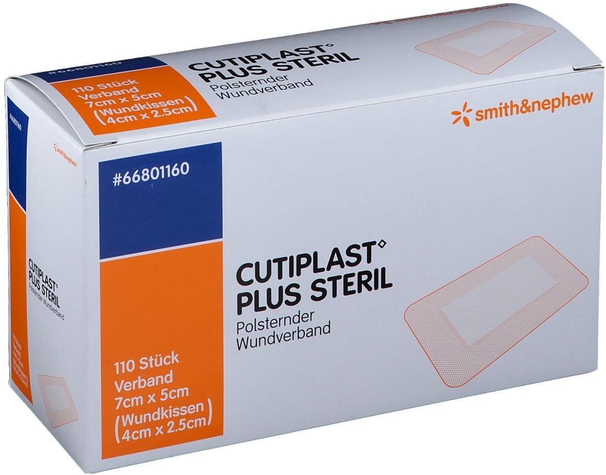 Cutiplast Plus steril 5x7 cm Verband 110 St