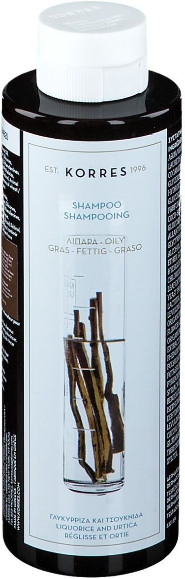 Korres Liquorice and Urtica Shampoo für fettige Haare 250 ml
