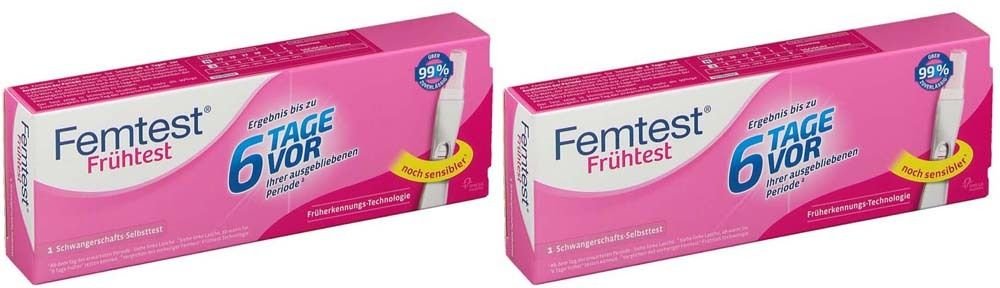 Femtest Fruehtest 6 Tage V x2 2x1 St Test