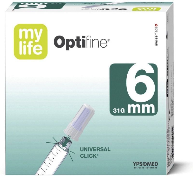 Mylife Optifine Pen-Nadeln 6 mm 100 St Kanüle