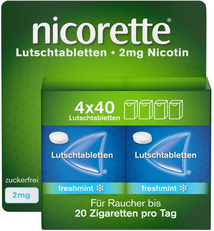 Thumbnail - Nicorette freshmint 2 mg Lutschtabletten gepresst
