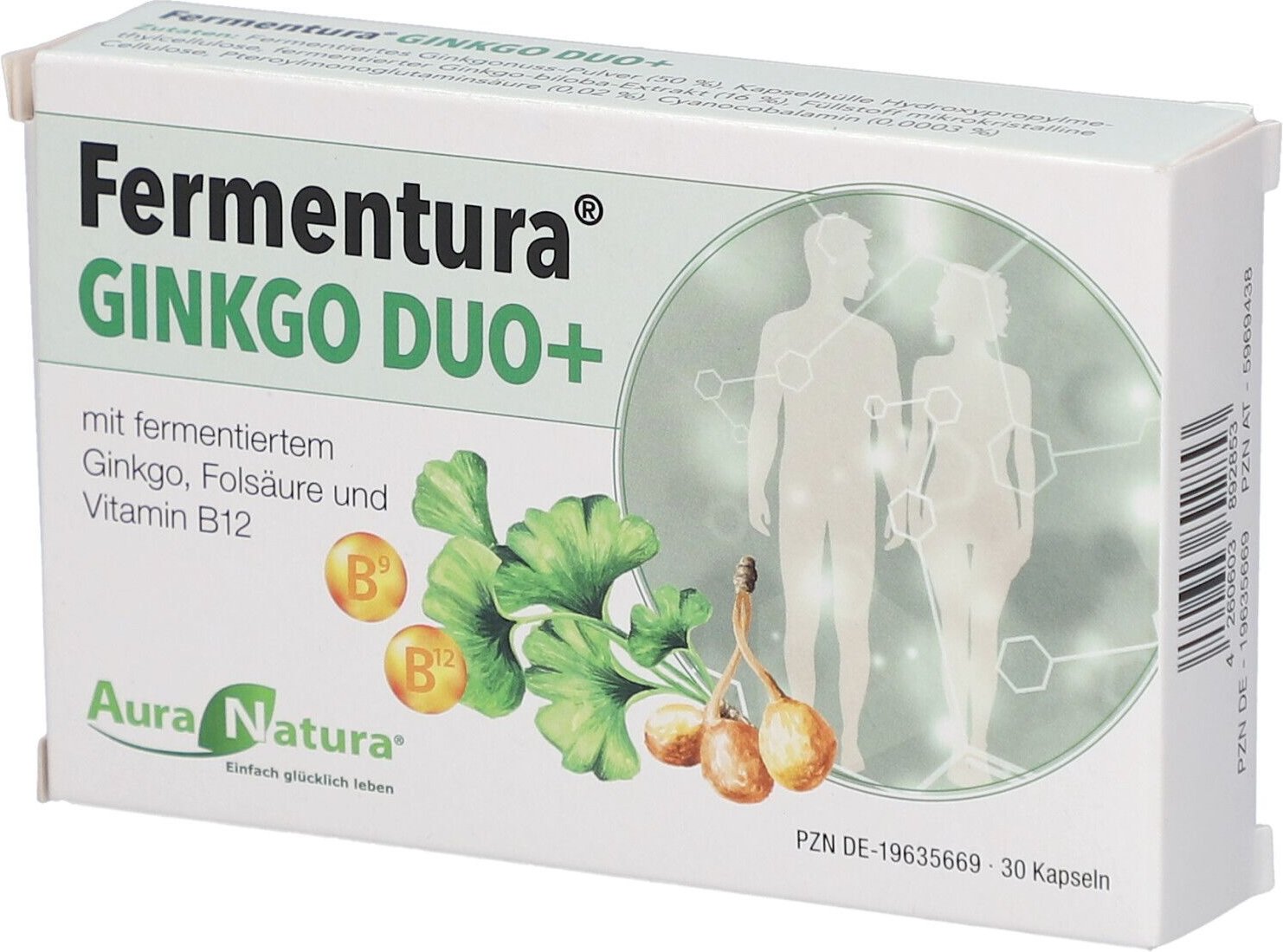 Auranatura Fermentura Ginkgo Duo+ Kapseln 30 St