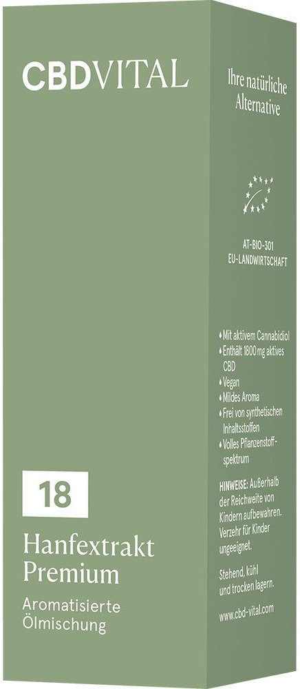 Thumbnail - Hanf Extrakt Premium 18% CBD Vital Tropfen 10 ml