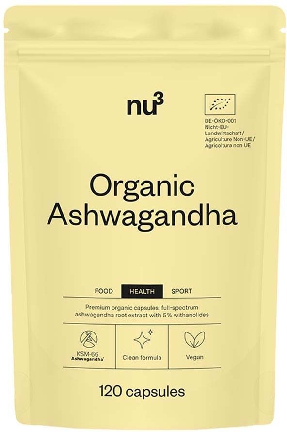 nu3 Organic Ashwagandha 120 St Kapseln