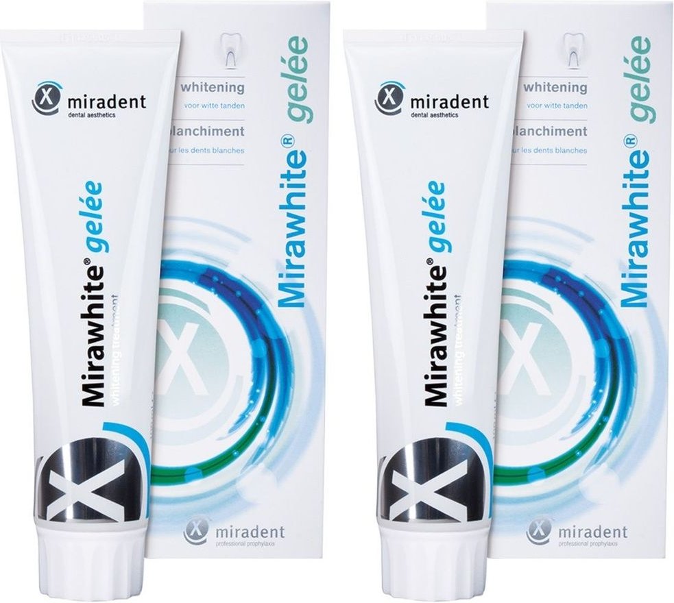 Miradent Mirawhite Gelee x2 2x100 ml Zahnpasta