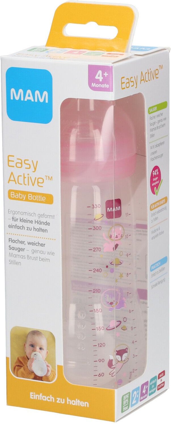 Thumbnail - MAM Easy Active Zuigfles Girl 4 Maanden+ 330ml 330 ml Flaschen