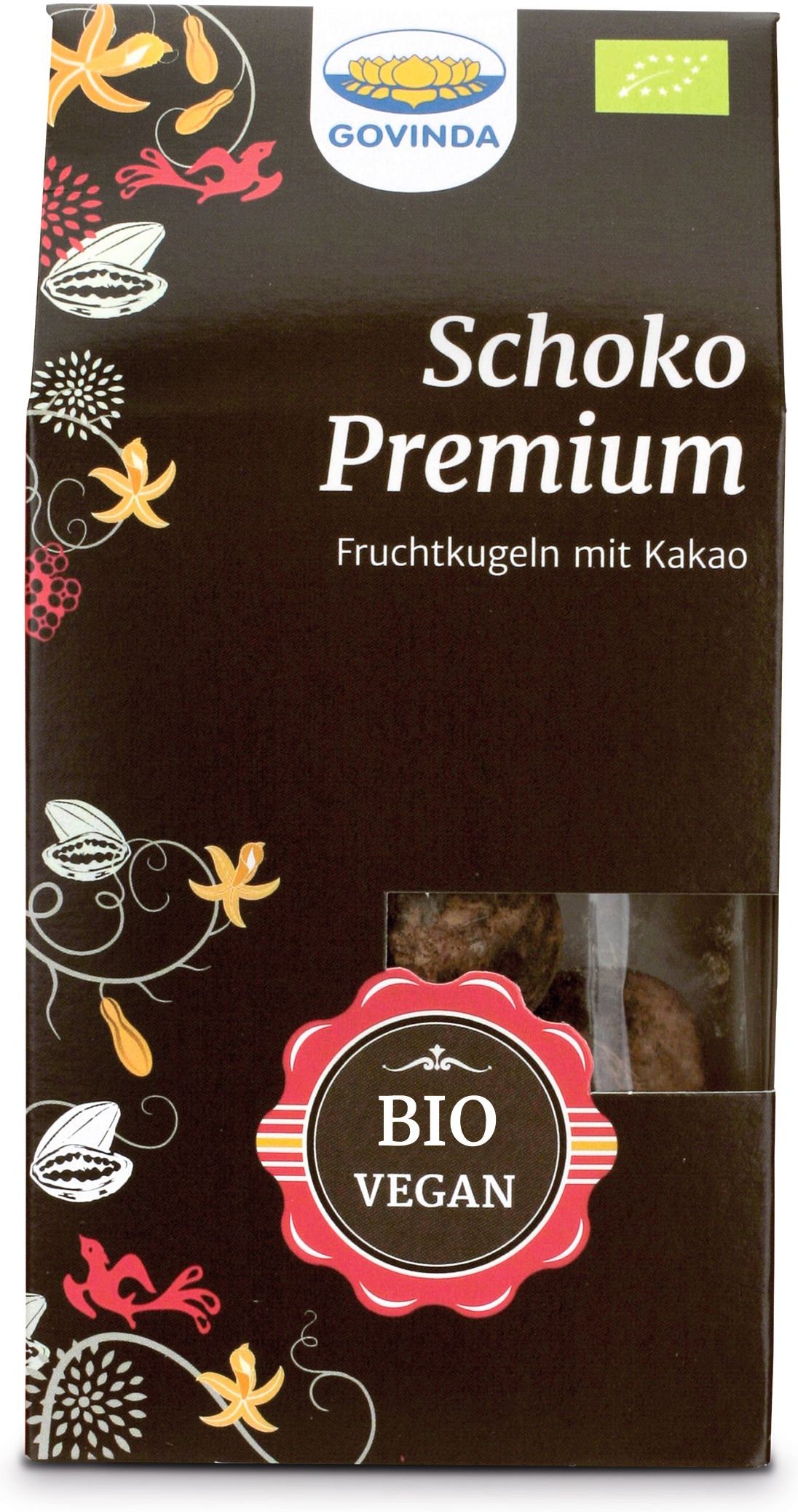 Govinda Bio Schokokugeln, Schoko-Premium 120 g Schokolade