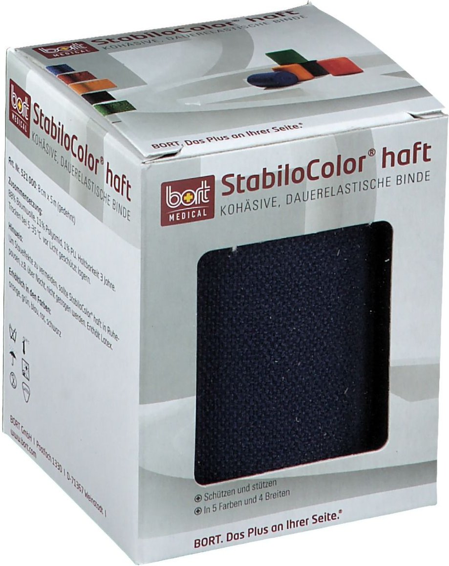 Bort StabiloColor haft Binde 8 cm blau 1 St Binden