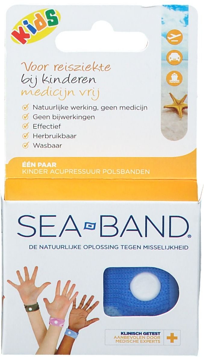 Sea Band Polsbandjes Blauw 2 St Bandage(s)