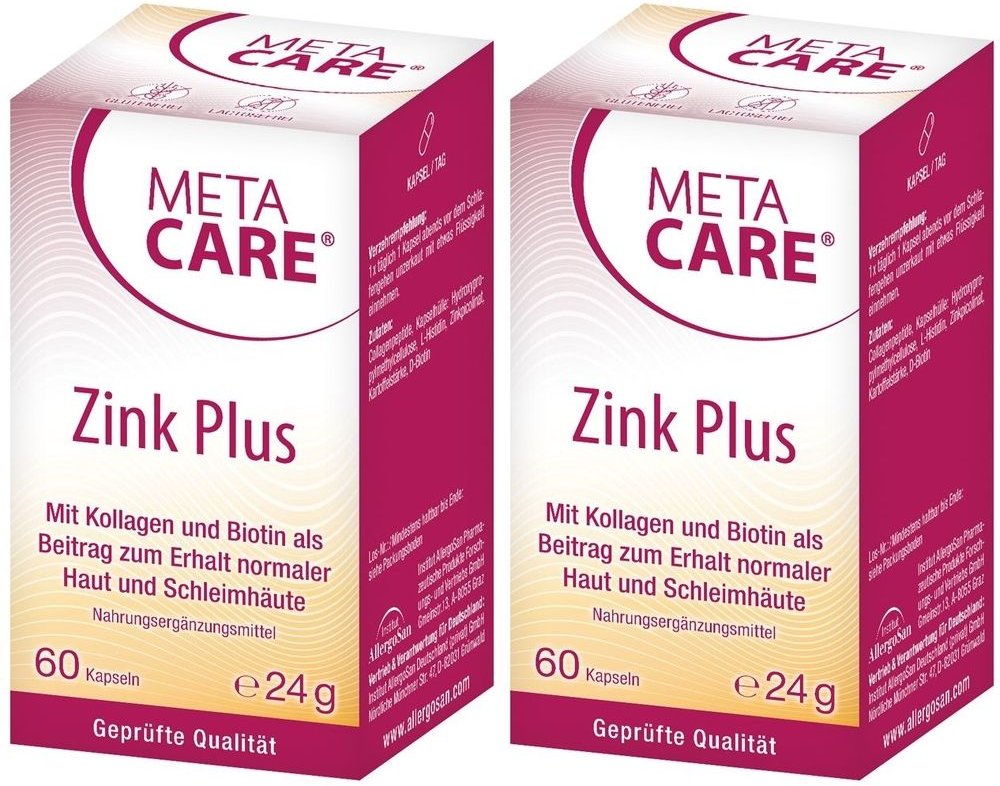 Meta-Care Zink+ Kapseln 2x 2x60 St