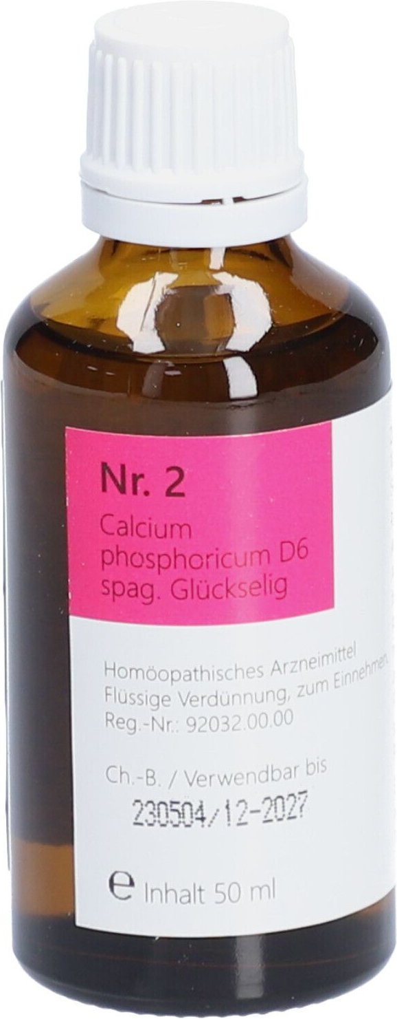 Nr.2 Calcium phosphoricum D 6 spag.Glückselig 50 ml Tropfen zum Einnehmen