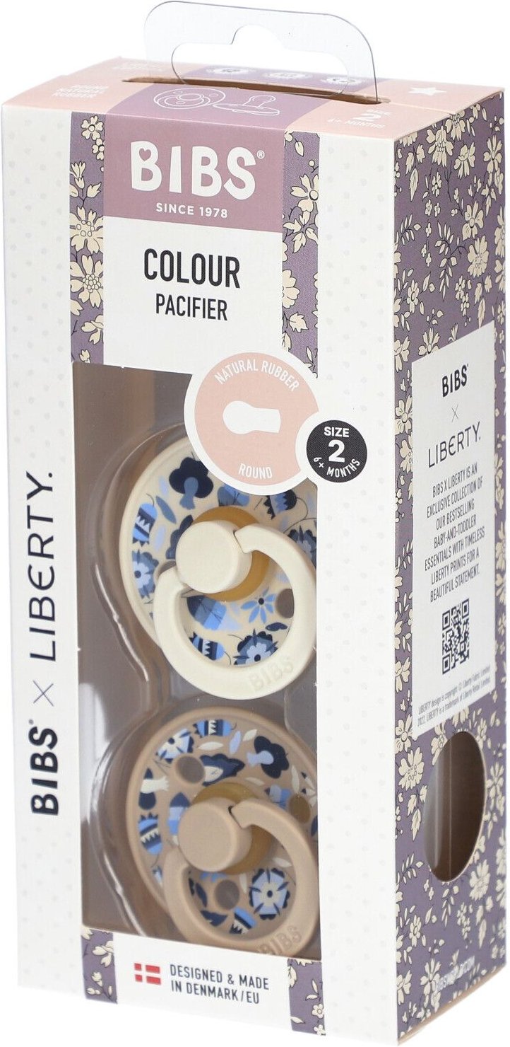 Bibs 2 Liberty Garden Bobo Ivory St Schnuller