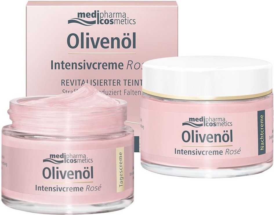Olivenöl Intensivcreme Rosé Tages- & Nachtset 1 St Set