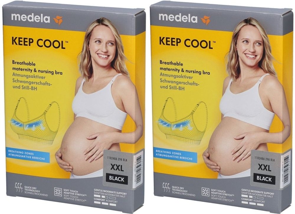Medela Keep Cool BH XXL schwarz 2x 2x1 St