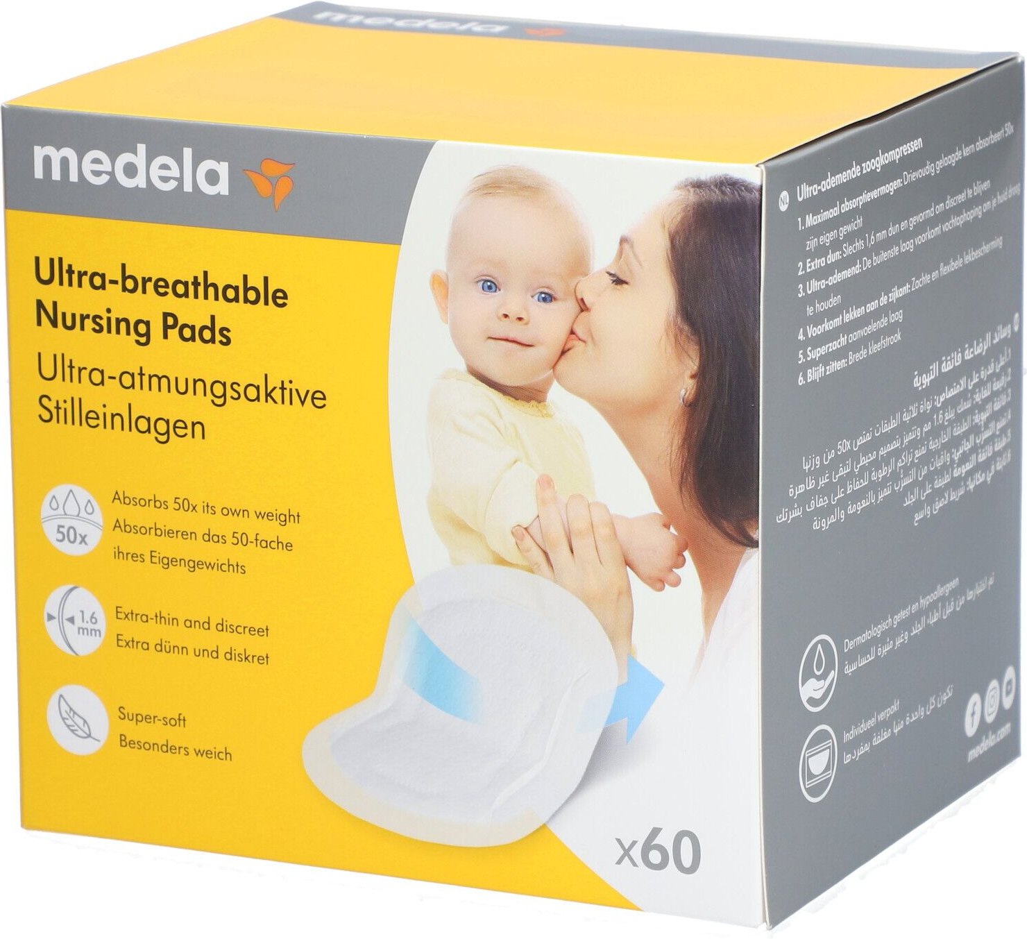 Medela Stilleinlage Einweg ultra-atmungsaktiv 60 St Stilleinlagen