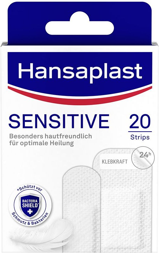 Hansaplast Sensitive Pflast.hypoallergen Strips 20 St Pflaster