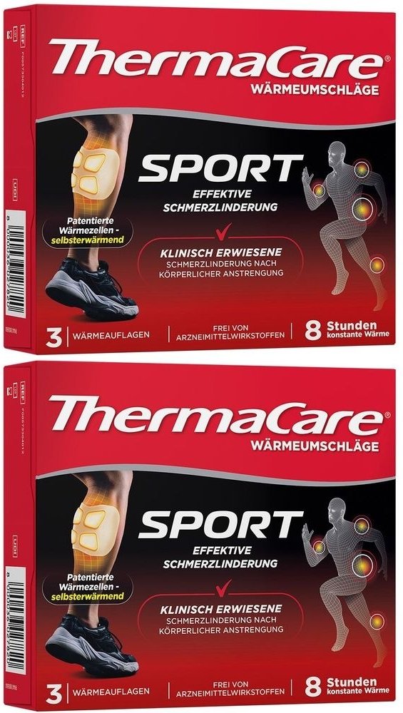 Thermacare Sport Wärmeumschläge 2x 2x3 St