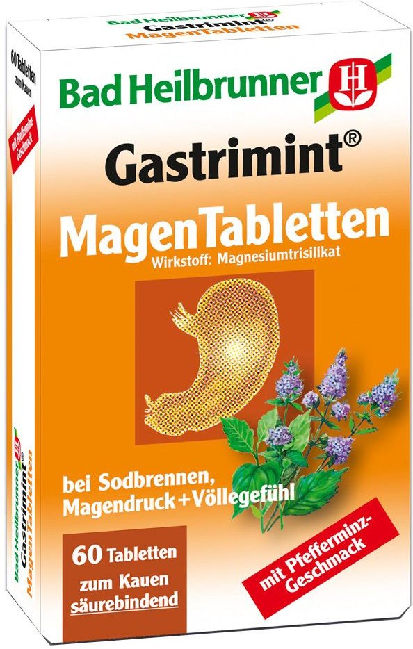 Bad Heilbrunner Gastrimint Magen Tabletten Kautabletten