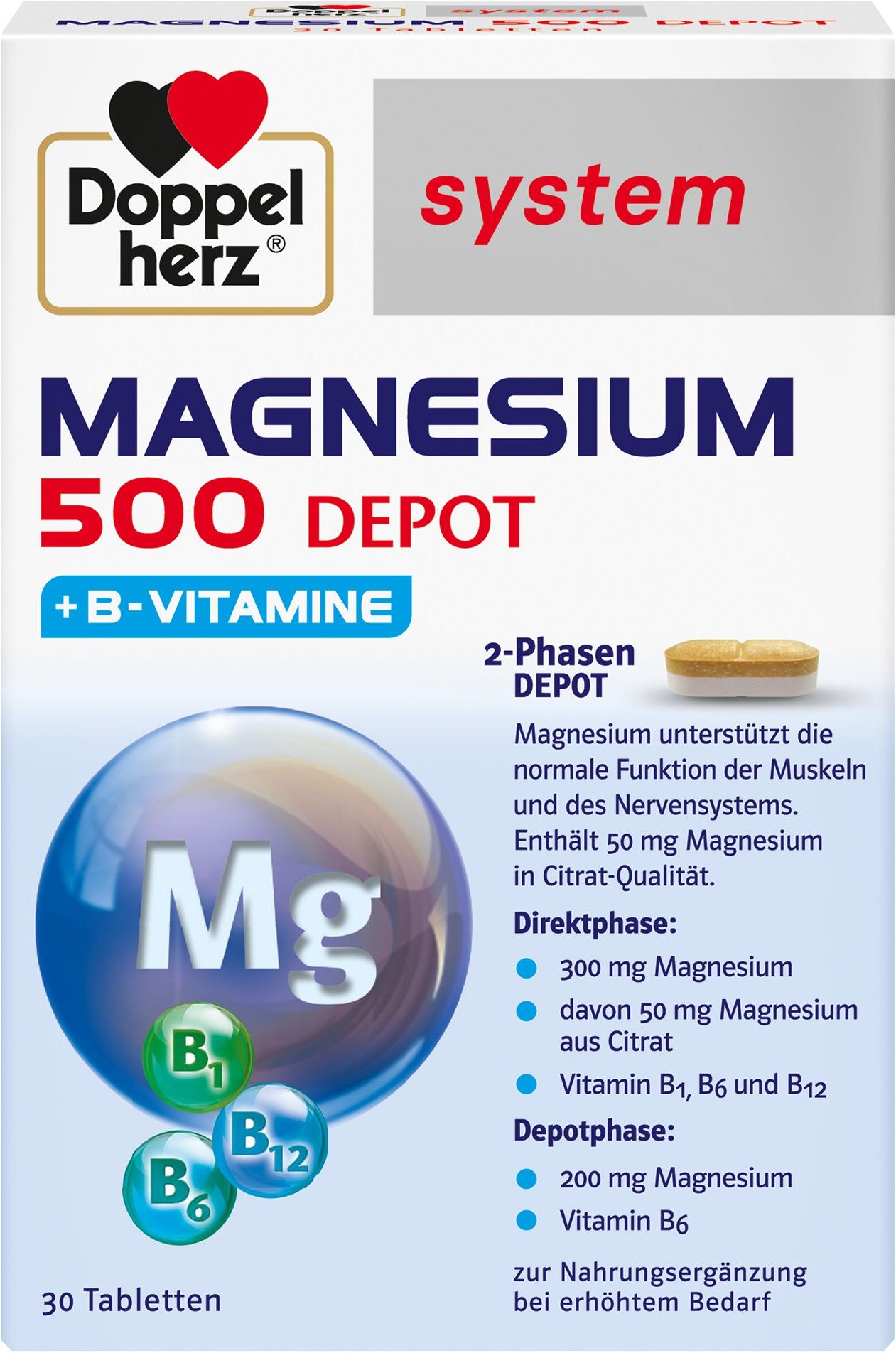 Doppelherz Magnesium 500 Depot system Tabletten