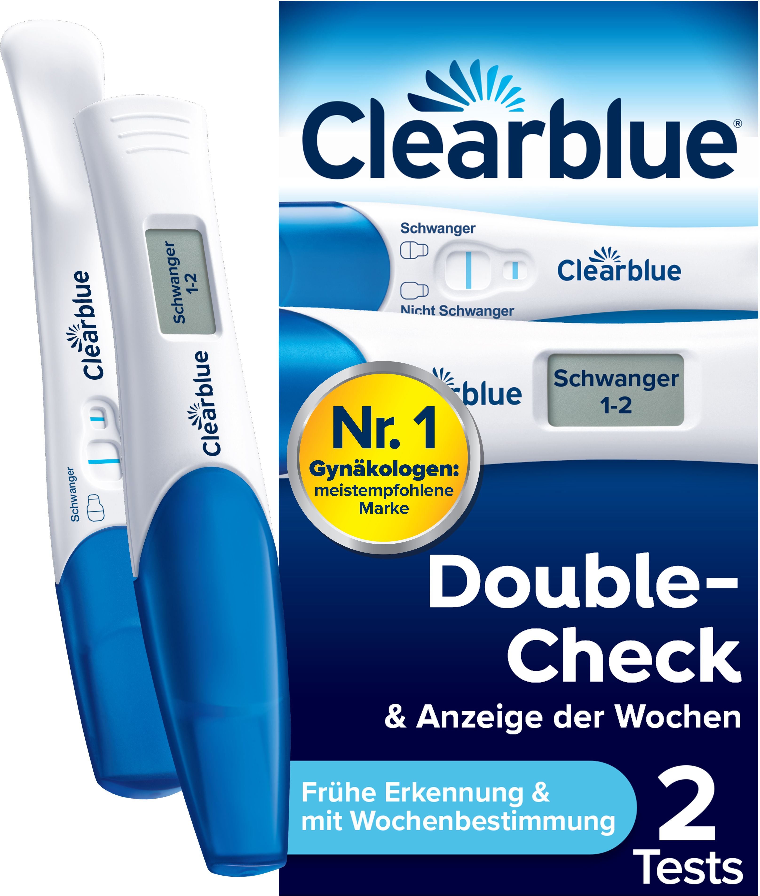 Clearblue Schwangerschaftstest Kombipack Urin 2 St Kombipackung