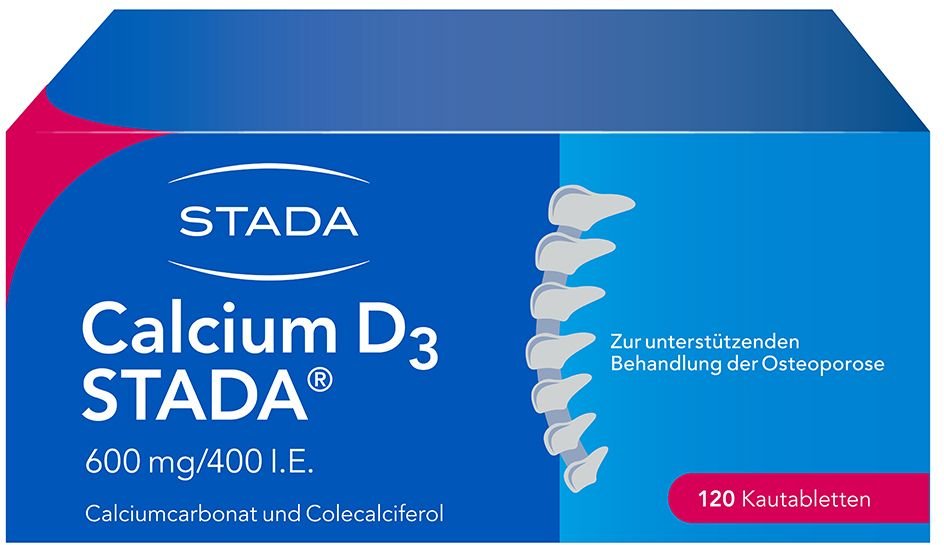 Calcium D3 Stada 600 mg/400 I.e. Kautabletten 120 St