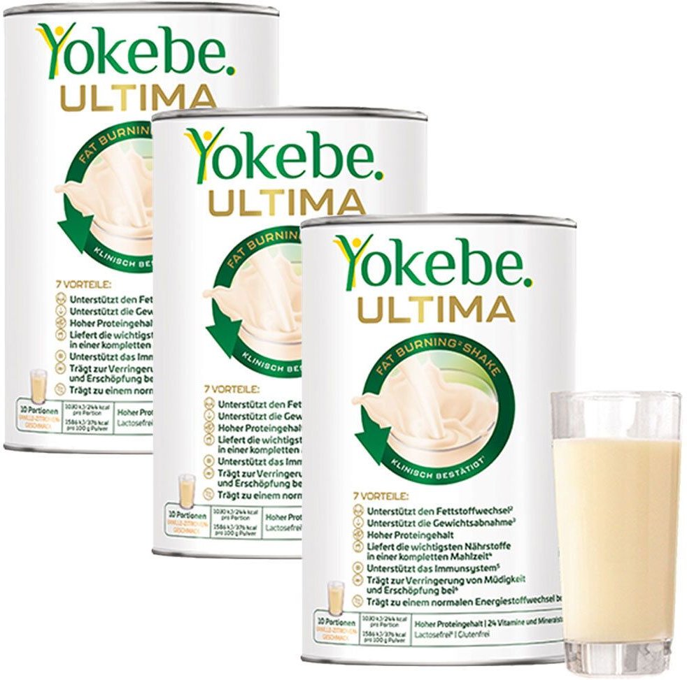 Yokebe Ultima Fat Burning Shake Pulver NF x3 3x400 g
