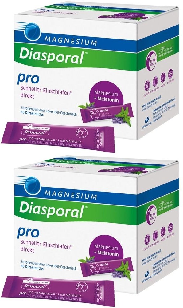 Magnesium Diasporal pro Schneller Einschlafen dir. 2x 2x30 St Granulat