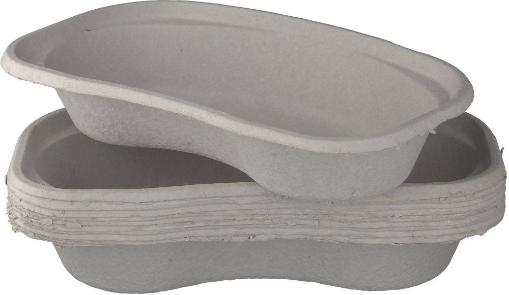 Nierenschale Pappe 48x150x255 mm grau 10 St Schale