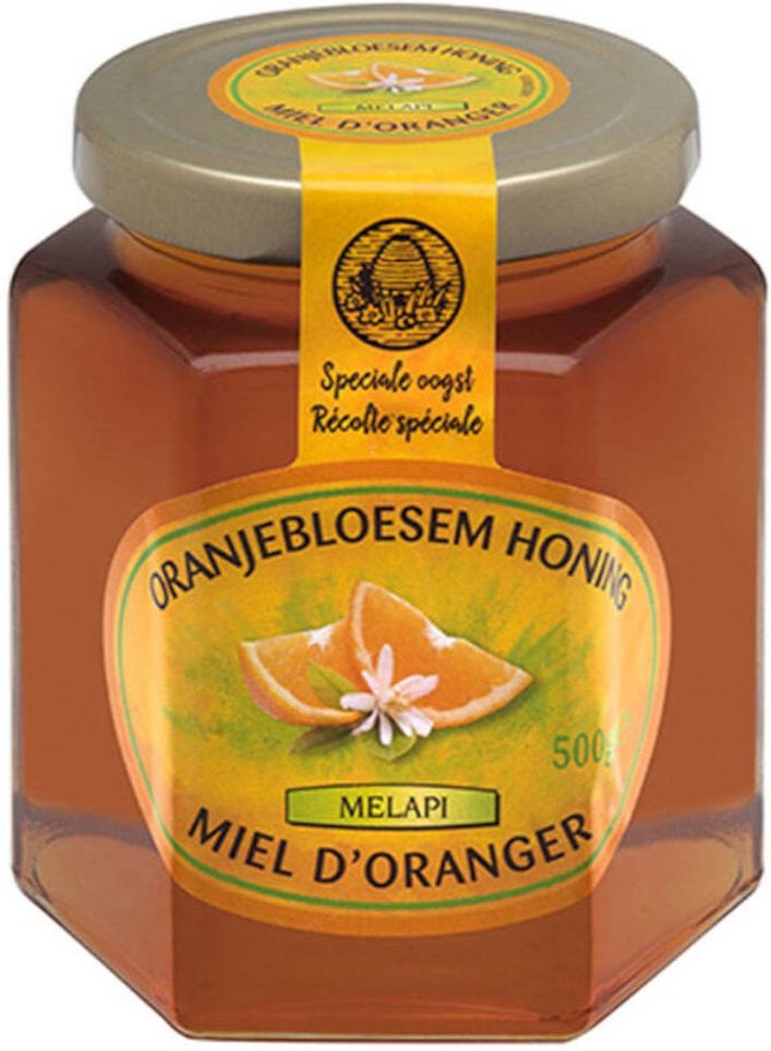 Melapi Honing Oranjebloesem Vloeibaar 500 g Sirup