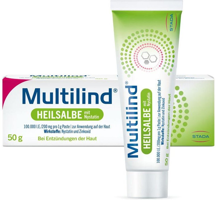 Thumbnail - Multilind Heilsalbe m.Nystatin u.Zinkoxid 50 g Paste