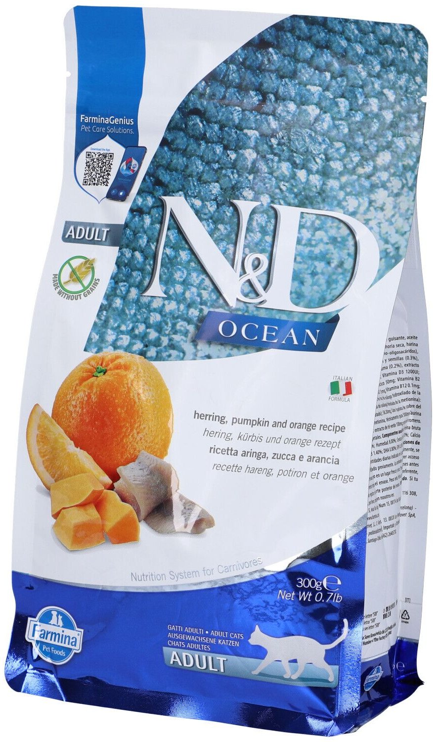 Thumbnail - N&D Ocean CAT Her&Or AD 300G 300 g Futter