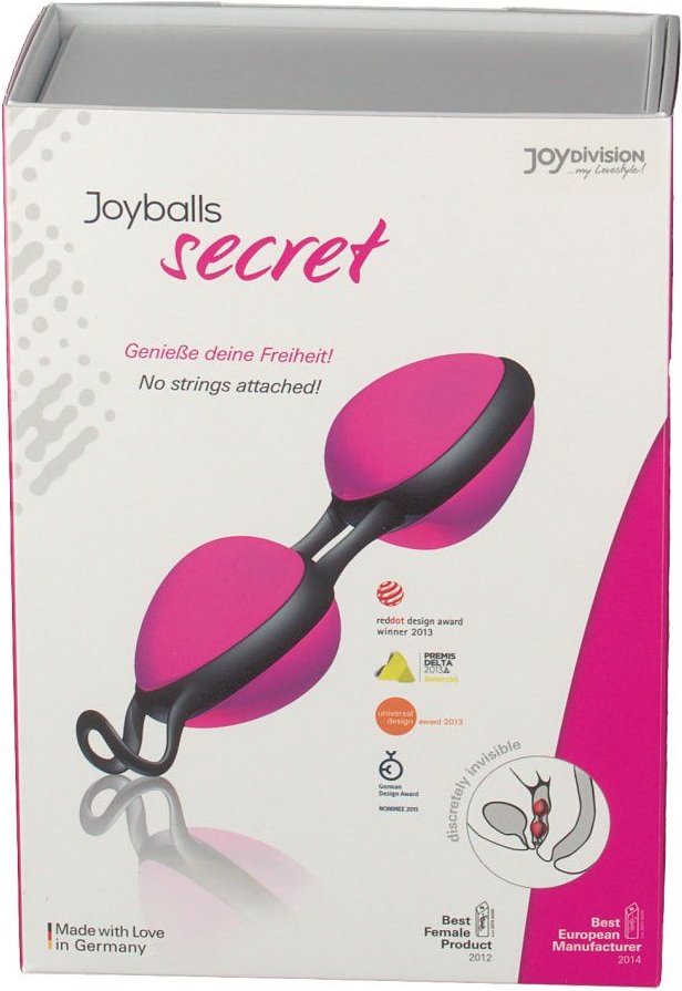 Joyballs secret pink-schwarz 1 St Beckenbodentrainer