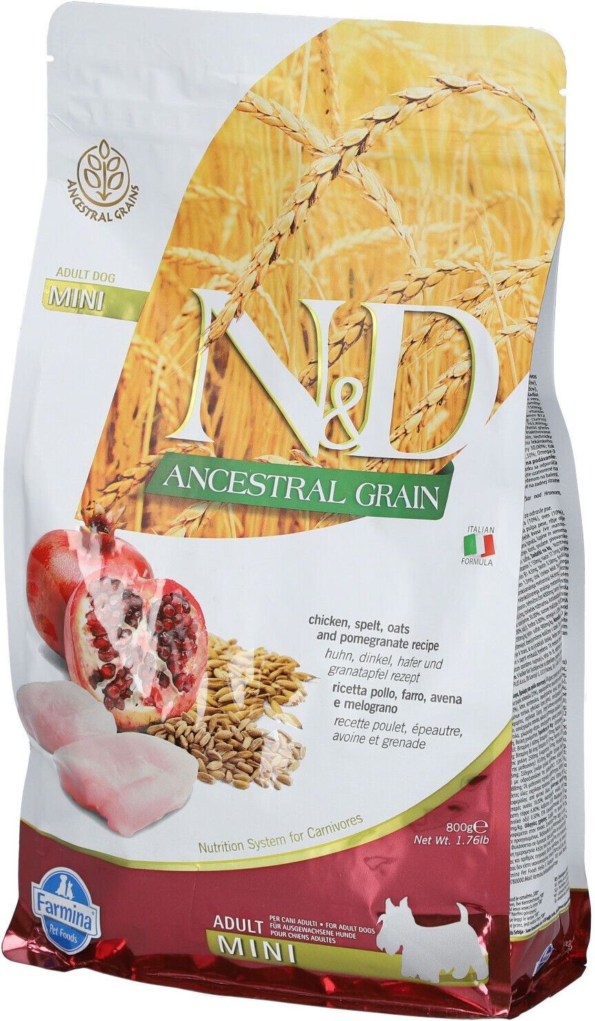 N&D AC CAN Chi&Pom AD Mini800G 800 g Pellets