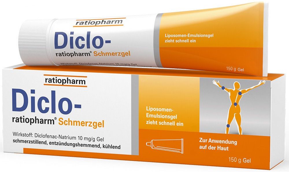 Diclo-Ratiopharm Schmerzgel 150 g Gel