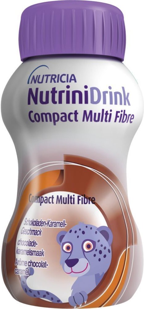 Thumbnail - Nutrinidrink Compact MultiFibre Schoko-Karamell 8x4x125 ml Flüssigkeit