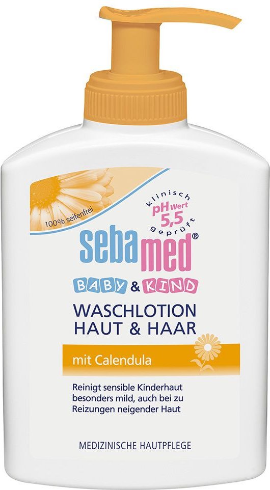 Sebamed Baby & Kind Waschlot.Haut Haar m.Calend. 200 ml Emulsion