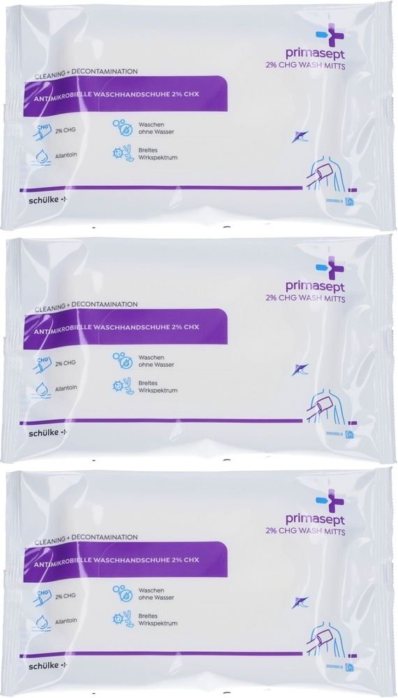 Primasept Waschhandschuhe 8 St Handschuhe