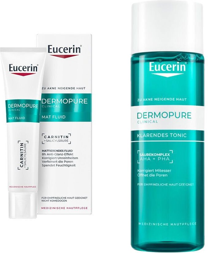 Eucerin Dermopure Clinical Klärendes Tonic + Mat Fluid – Serum 1 St Set