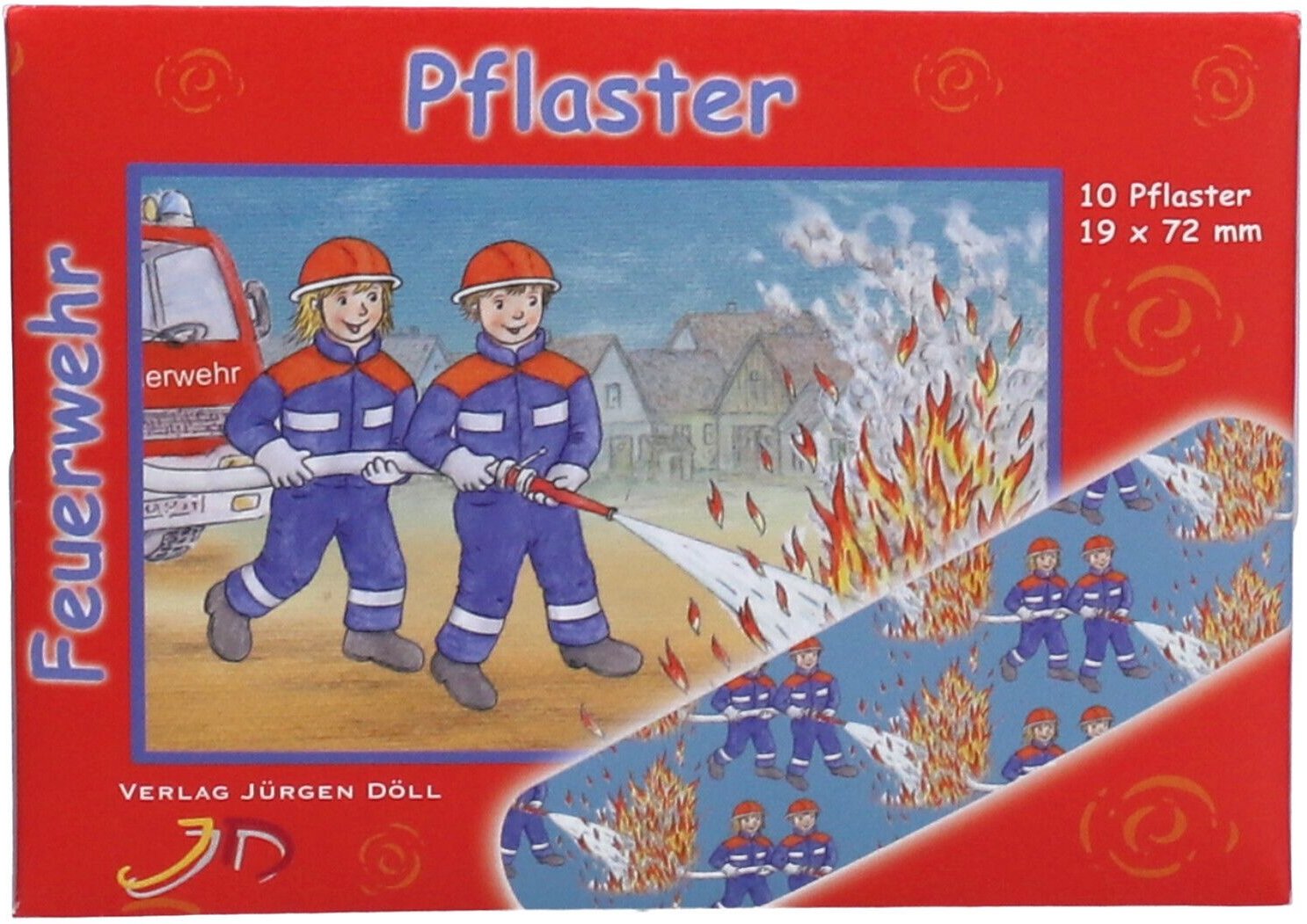 Kinderpflaster Feuerwehr Briefchen 10 St Pflaster