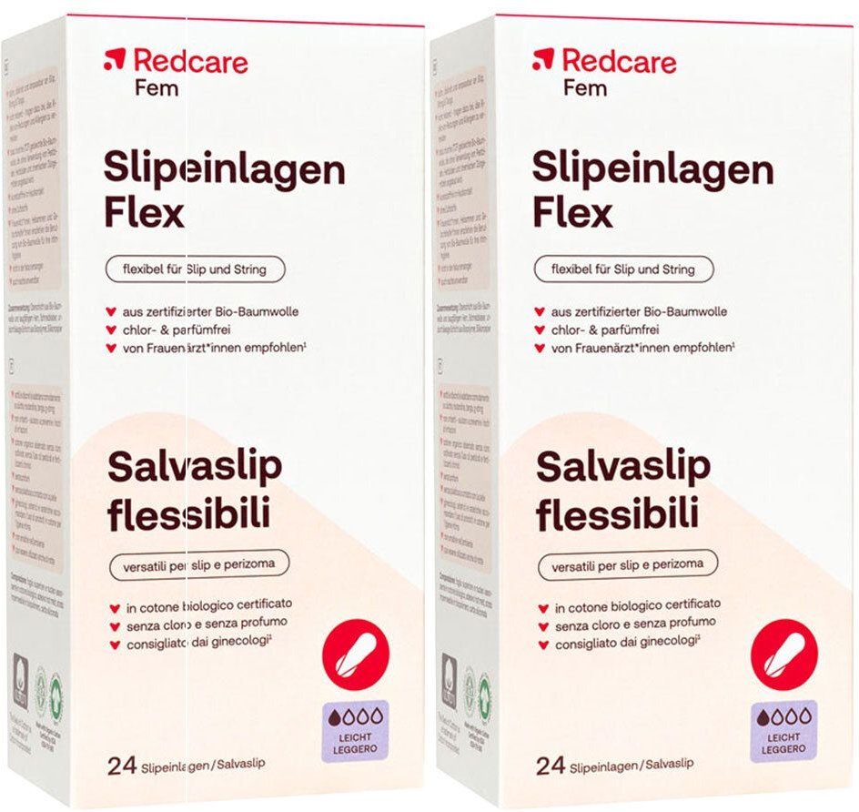 Redcare Slipeinlagen Flex Doppelpack 2x24 St Binden