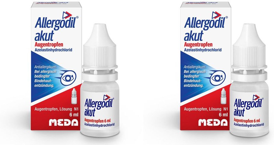Thumbnail - Allergodil Akut Augentropf Doppelpack 2x6 ml Augentropfen